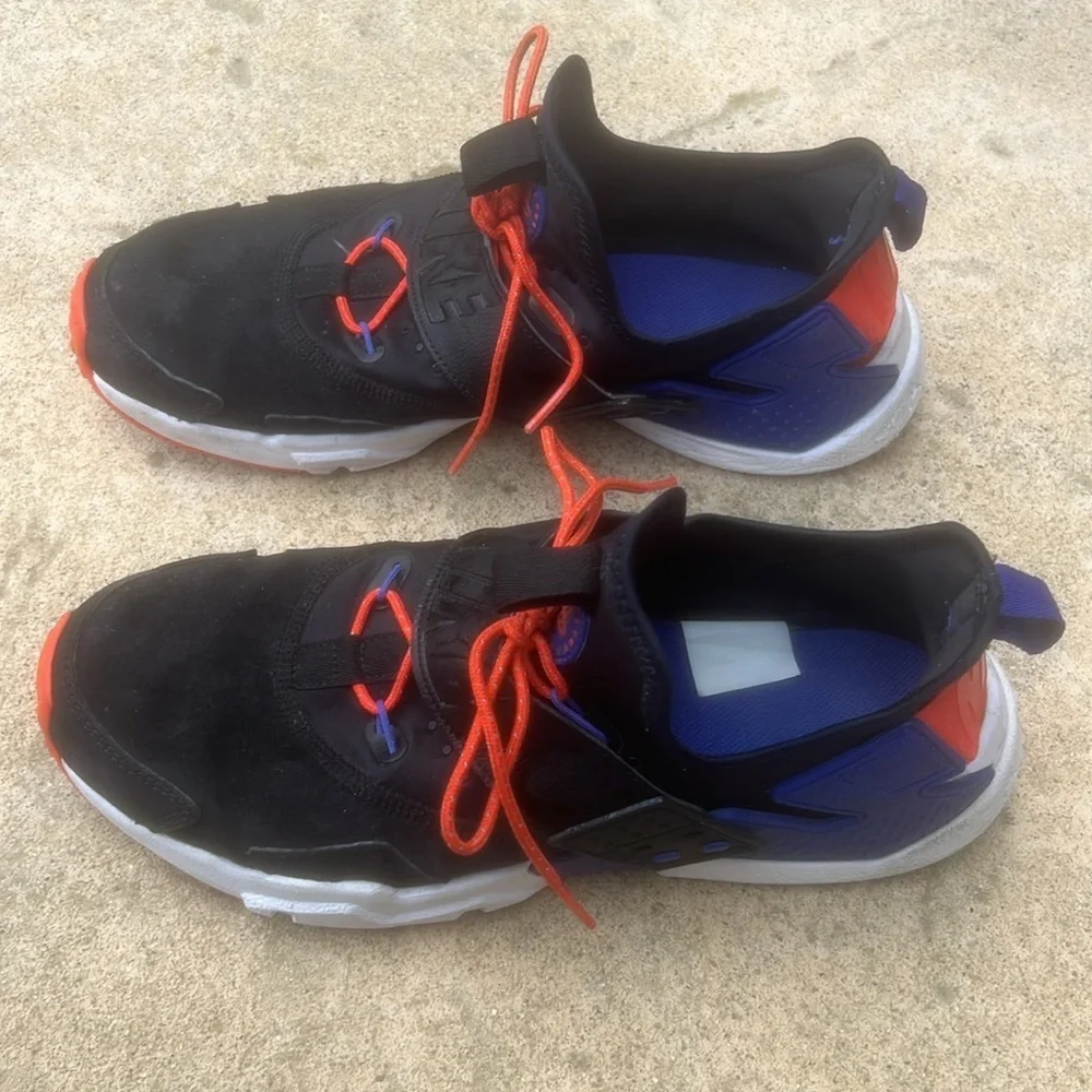 Nike Air Huarache Premium Drift Black Rush Violet Men's Sneakers Size 10.5